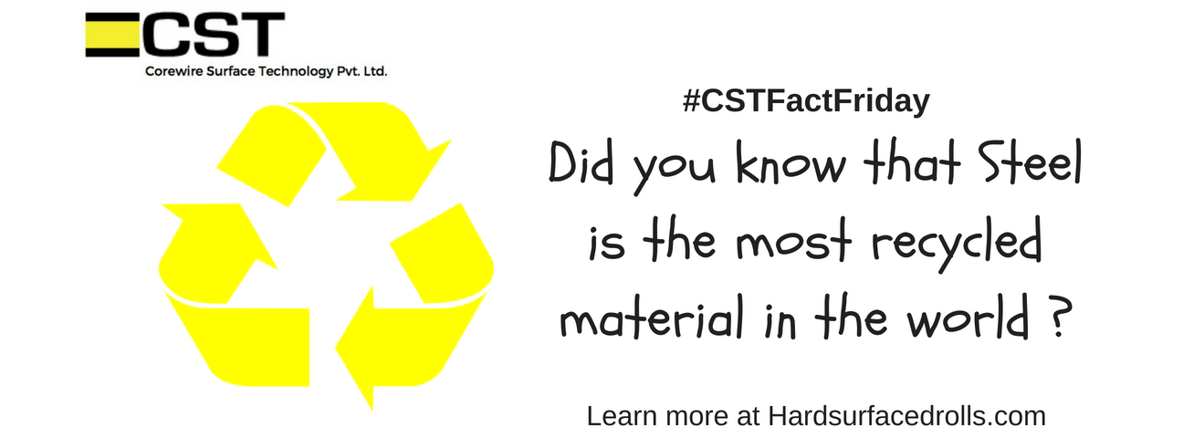 At CST Pvt Ltd we are people and environment friendly. We recondition steel rolls, adding to the recycling of steel.